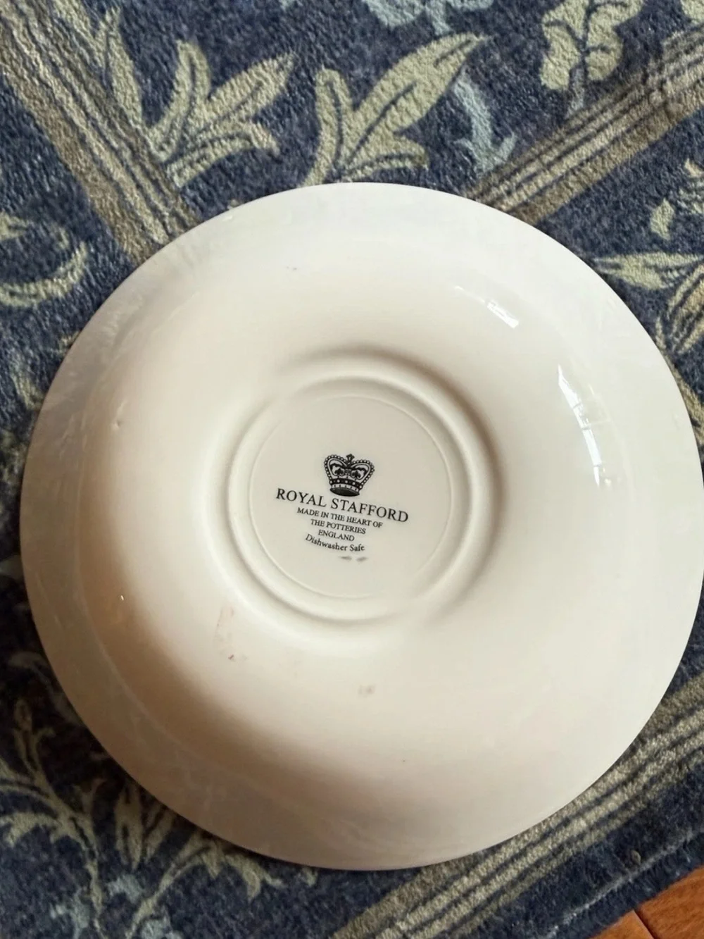 Royal Stafford Skeleton Man Woman Couple Skull Pasta Bowl 9” NWT Black White ENG